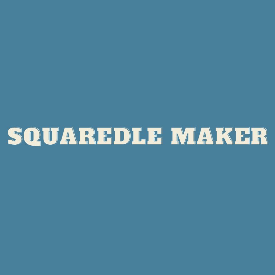 Squaredle Maker